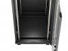Lanberg Szafa instalacyjna rack stojąca 19 24U  600x800 czarna drzwi przeszklone LCD ( Flat pack) V2